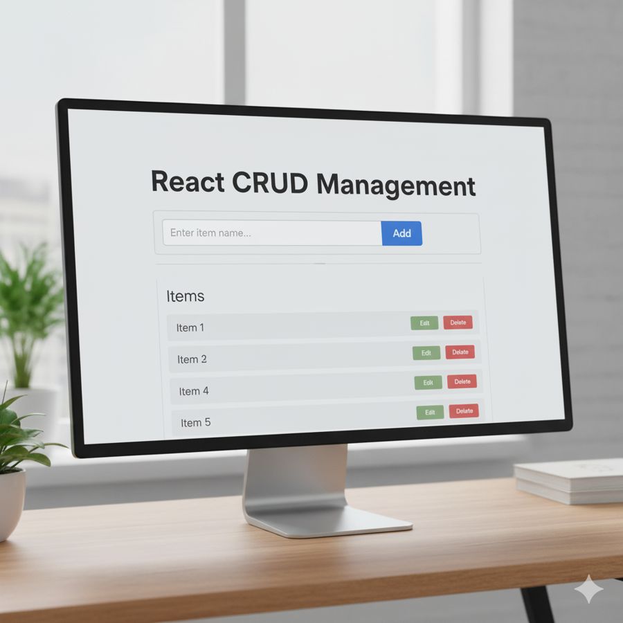 React CRUD — Add / Edit / Delete — project screenshot