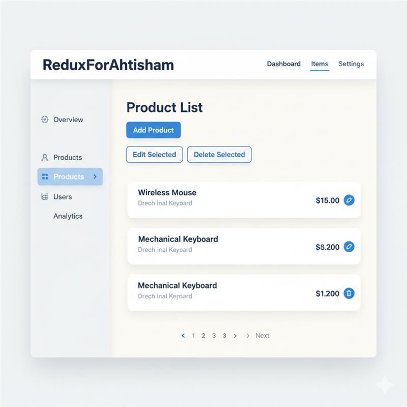 Redux Practice App — project screenshot