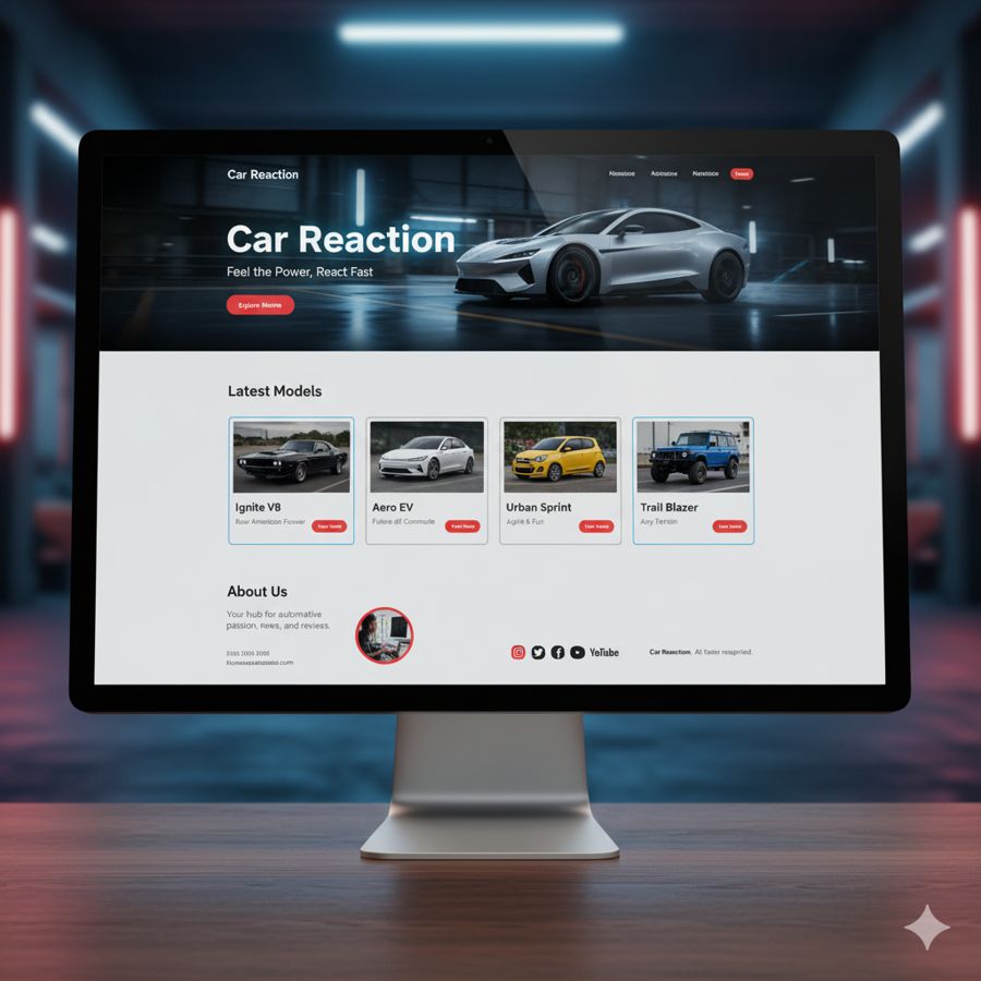 Car Reaction Game — project screenshot